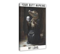 Crocodile Butt Napkins Animals Canvas Poster Wall Art Print Picture Paintings 20x30inch(50x75cm)