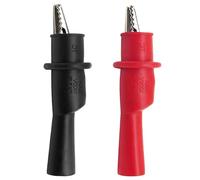 Crocodile Clamps For Test Leads - Electrical Alligator Probe Clip Connectors | Multimeter Testing Clamp Accessories For Circuit Voltage Diagnostic Repair Toolkit