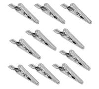Crocodile Clips Fast Testing Clamps 10pcs Stainless Steel for Wiring