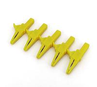 Crocodile Clips,Heavy Duty Crocodile, 5Pcs Insulated Crocodile Clips 83mm With 4mm Banana Jack 1000V 32A Multicolor(5pcs Yellow)