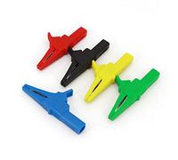 Crocodile Clips,Heavy Duty Crocodile, 5Pcs Insulated Crocodile Clips 83mm With 4mm Banana Jack 1000V 32A Multicolor(One for Each Color)
