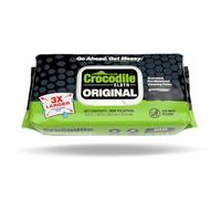 Crocodile Cloth Industrial Cleaning Wipes - The Stronger Easier Way to Cut Through Grease, Oil, and Adhesives on Hands, Tools Equipment, and More - 100 Giant Super Absorbent Disposable Wipes