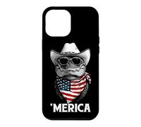 Crocodile Cowboy Hat Sunglasses American Flag Bandana Gator Case for iPhone 12 Pro Max