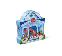Crocodile Creek - Day at The Dinosaur Museum - 48-Piece Jigsaw Floor Puzzle with Heavy-Duty Shaped Box for Storage, Large 18" x 24" Completed Size, Designed for Kids Ages 4 Years and up
