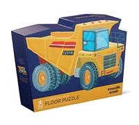 Crocodile Cr onstruction Zone - 36-Piece Jigsaw Floor Puzzle with Heavy-Duty Shaped Box for Storage, Large 20" x 27" Completed Size, Designed for Kids Ages 3 Years and up