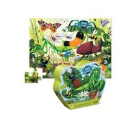 Crocodile Creek - Backyard Bugs - 36-Piece Jigsaw Floor Puzzle with Heavy-Duty Shaped Box for Storage, Large 20" x 27" Completed Size, Designed for Kids Ages 3 Years and up