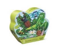 Crocodile Creek - Backyard Bugs - 36-Piece Jigsaw Floor Puzzle with Heavy-Duty Shaped Box for Storage, Large 20" x 27" Completed Size, Designed for Kids Ages 3 Years and up
