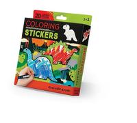 Crocodile Cr oloring Stickers for Kids - Includes 20 Jumbo Stickers, 5 Themed Crayons and 1 Illustrated Scene - Helps Develop Motor Skills and Creativity for Children Ages 3 and Up - Dinosaur