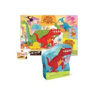 Crocodile Creek - Dinosaur - 36 Piece Jigsaw Floor Puzzle with Heavy-Duty Box for Storage, Large 20" x 27" Completed Size, Designed for Kids Ages 3 Years and up
