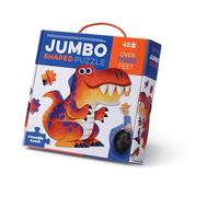 Crocodile Creek Jumbo Shaped Puzzle, Dinosaur Design, 48 Pieces, Giant Floor Jigsaw for Ages 3+