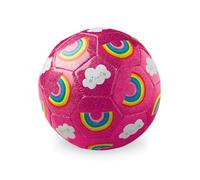 Crocodile Creek Kids Soccer Ball, Size 3 for Children 3 Years and up, Ships Inflated, for Indoor/Outdoor Active Play and Beginner Sports, 7 inches, Rainbow