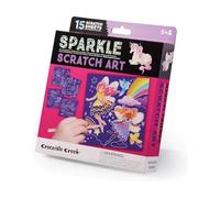Crocodile Creek Magical Friends Themed Scratch Art for Kids of Ages 5 Years and Up - Fun & Educational Kit - Includes 15 Sheets, Wodden Stylus, Cards & Pages
