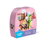 Crocodile Creek Mini Floor Puzzle - Sweet Treats - 12 Large Jigsaw Pieces - for Kids Ages 2 Years and up - Heavy-Duty Box for Storage - Finished Puzzle is 9” x 12”