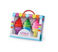 Crocodile Creek Pavement Chalk - Outside Art Set for Kids Ages 3 and Up - Encourages Creativity, Fun, and Outdoor Play - Ideal Playground Toys - Includes 3 Ice Cream-Shaped Pieces of Chalk