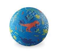 Crocodile Creek Rubber Playground Ball, Ships Inflated, PVC-Free, Durable Design for Outdoor Games and Active Ball Sports, for Kids Ages 3 Years and Up, 7” Size, Dinosaur Blue