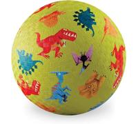 Crocodile Creek Rubber Playground Ball, Ships Inflated, PVC-Free, Durable Design for Outdoor Games and Active Ball Sports, for Kids Ages 3 Years and Up, 5” Size (Dinosaurs Green)
