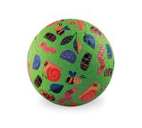 Crocodile Creek Small Rubber Playground Ball 7” Size - For Kids 3 Years and Up - Ships Inflated & PVC-Free - Durable Design for Indoor, Outdoor Games and Active Sports - Garden Friends