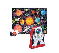 Crocodile Creek - Space Explorer - 36-Piece Jigsaw Floor Puzzle with Heavy-Duty Shaped Box for Storage, Large 20" x 27" Completed Size, Designed for Kids Ages 3 Years and up