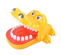 Crocodile Game，Funny Crocodile Bitin' Hand Toy，Engaging and Exciting Surprise Reaction Plaything for Children，Family Game Night (Yellow, One Size)