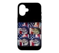Crocodile Gator Photo Booth Patriotic Alligator Case for iPhone 16