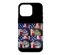 Crocodile Gator Photo Booth Patriotic Alligator Case for iPhone 16 Pro