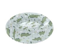 Crocodile Green Donut Dog Bed Round Cat Bed Orthopedic Washable Donut Pet Beds with Removable Cover Medium
