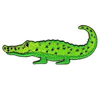 Crocodile Green Iron-On Patch Iron-On Patch Size 11.1 x 4.7 cm