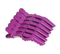 Crocodile Hair Clip Hairdressing Styling Alligator Sectioning Clamp Hairpins 6PCS Purple Alligator Hair Clips
