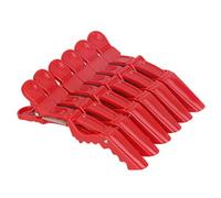 Crocodile Hair Clip Hairdressing Styling Alligator Sectioning Clamp Hairpins 6PCS Red Alligator