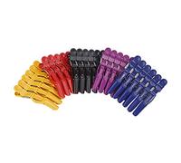 Crocodile Hair Clip Hairdressing Styling Alligator Sectioning Clamp Hairpins 6PCS Red Hairdressing Hair Clamps