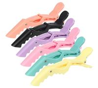 Crocodile Hair Clips, 6 Pcs Professional Large Cute Styling Hair Clips for Thick Fine Hair, Sectioning Clamp, No Crease Hairdressing Clips for Girls Women, Alligator Hairclips