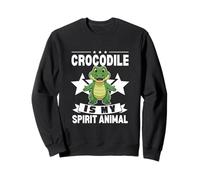 Crocodile Is My Spirit Animal Kawaii Cartoon Crocodiles Sweatshirt
