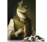 Crocodile King Clothes Jigsaw Puzzles Puzzle for Adults Kids. 1000 Piece Impossible Challenge Toy Educational Games Home Decoration for Educational Games Gifts 1000pcs (75x50cm)