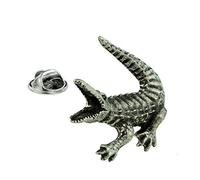 Crocodile Lapel Pin Badge In British Pewter XDHLP1321