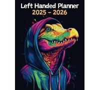 Crocodile Left Handed Planner: 2 Year Weekly Sunday to Saturday Calendar | Gift For People Who Love Reptilian Animals, Reptile Lovers | For Back To School, Office, Work | 8.5 x 11 Inches | v1