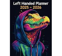 Crocodile Left Handed Planner: 2 Year Weekly Sunday to Saturday Calendar | Gift For People Who Love Reptilian Animals, Reptile Lovers | For Back To School, Office, Work | 8.5 x 11 Inches | v1