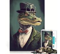 Crocodile Magic Powers Jigsaw Puzzle 1000 Piece for Adults Tension Relief FreeTime Game Playful Challenge (50x75cm)