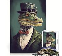 Crocodile Magic Powers Jigsaw Puzzle 1000 Piece for Adults Tension Relief FreeTime Game Playful Challenge (50x75cm)