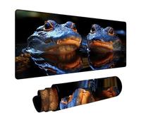 Crocodile Mouse Mat, Gaming Mouse Pad Animal Waterproof Desk Mat Large 20x40x0.12in with Non-slip Rubber Base, Mousepad for Gaming Laptop Keyboard Autumn Decor Office Desk Accessories Gifts DBYH-6417
