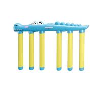 Crocodile Musical Educational Toy, 3-Speed Wall-Mounted Xylophone, Blue and Green, Interactive Learning Toy for Developing Intelligence and Hand-Eye Coordination (Blue)