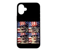 Crocodile Patriotic Florida Gator Photo Booth Case for iPhone 16 Plus