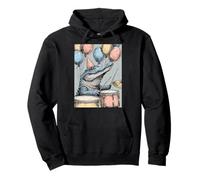 Crocodile Playing Drums for Birthday Party Teens Boys Kids Pullover Hoodie