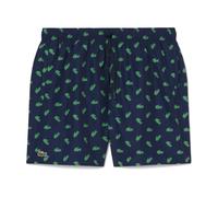 Crocodile Print Mid Length Swim Shorts - male - Lacoste - Beachwear - Blue - XL - Swimwear XL