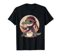 Crocodile Ramen Anime Kawaii Ninja Alligator Ramen Bowl T-Shirt