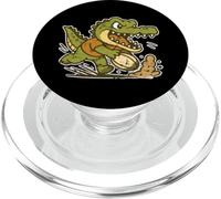 Crocodile Rugby dash Cartoon PopSockets PopGrip for MagSafe
