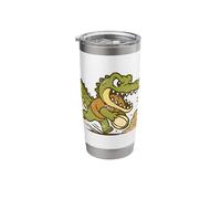 Crocodile Rugby Dash Cartoon Stainless Steel Insulated Tumbler
