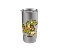 Crocodile Rugby Dash Cartoon Stainless Steel Insulated Tumbler
