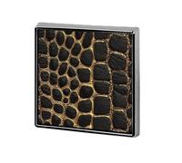 Crocodile Skin Pattern Unisex Brooches & Pins Square Lightweight Lapel Badge Jewelry for Clothing Shawl Hat