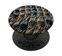 Crocodile Skin Print Animals Lover Alligator Skin PopSockets Swappable PopGrip
