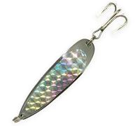 Crocodile Spoon Fishing Lures 1oz, Chrome, 12 Pcs, for Saltwater & Freshwater Casting, Ideal for Trout, Tuna,& Multi-Species Fishing